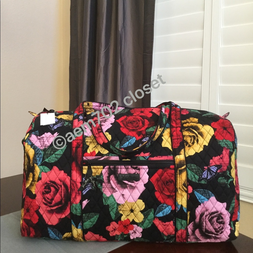 Vera Bradley Havana Rose Large Duffel NWT